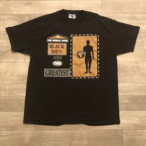 VTG Black Men Greatest Africa Pride Lee Sport Tee